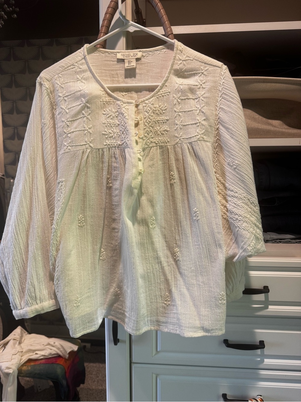 Rachel Zoe boho blouse, size L